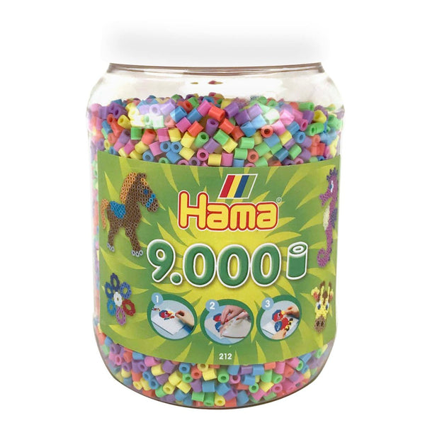 Hama Strijkkralen in Pot 9000 Stuks Pastel