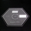 Hama Strijkkralen Grondplaat Zeshoek Groot Transparant