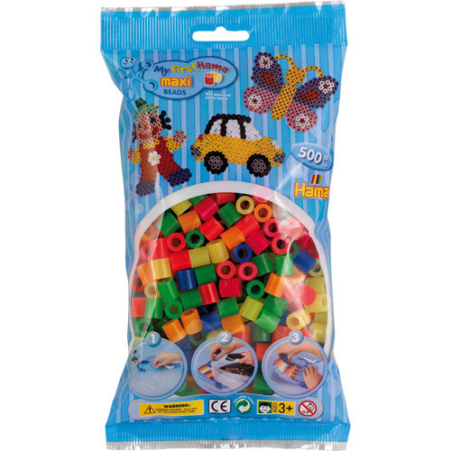 Hama Strijkkralenmix - Neon Maxi, 500st.