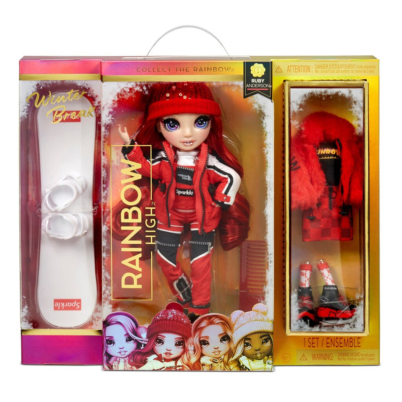 Rainbow High Beweegbare Winter Modepop Ruby Anderson