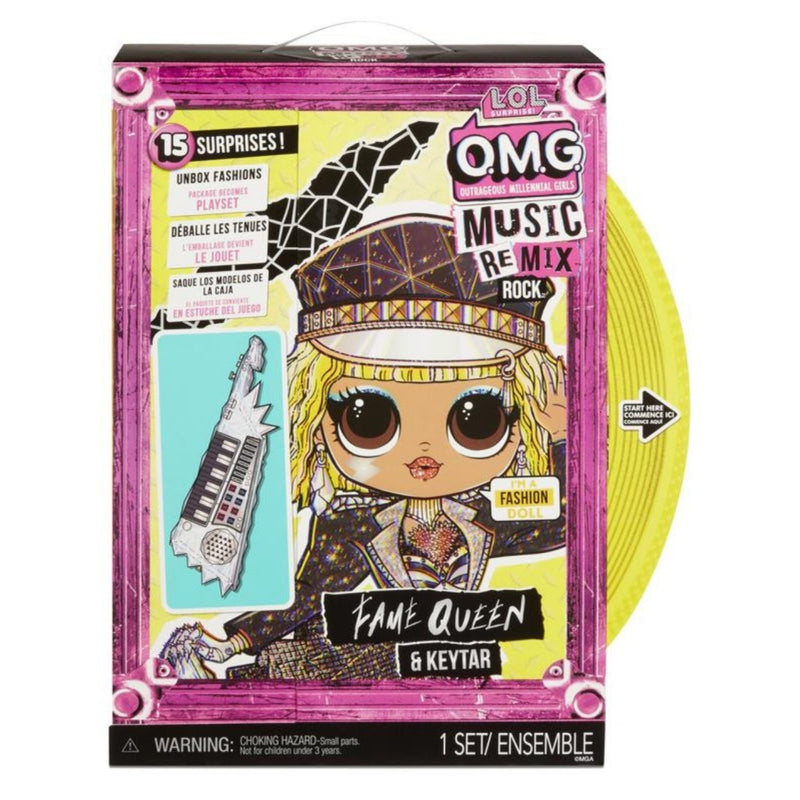 L.O.L. Surprise OMG Pop Remix Rock-  Fame Queen and Keytar