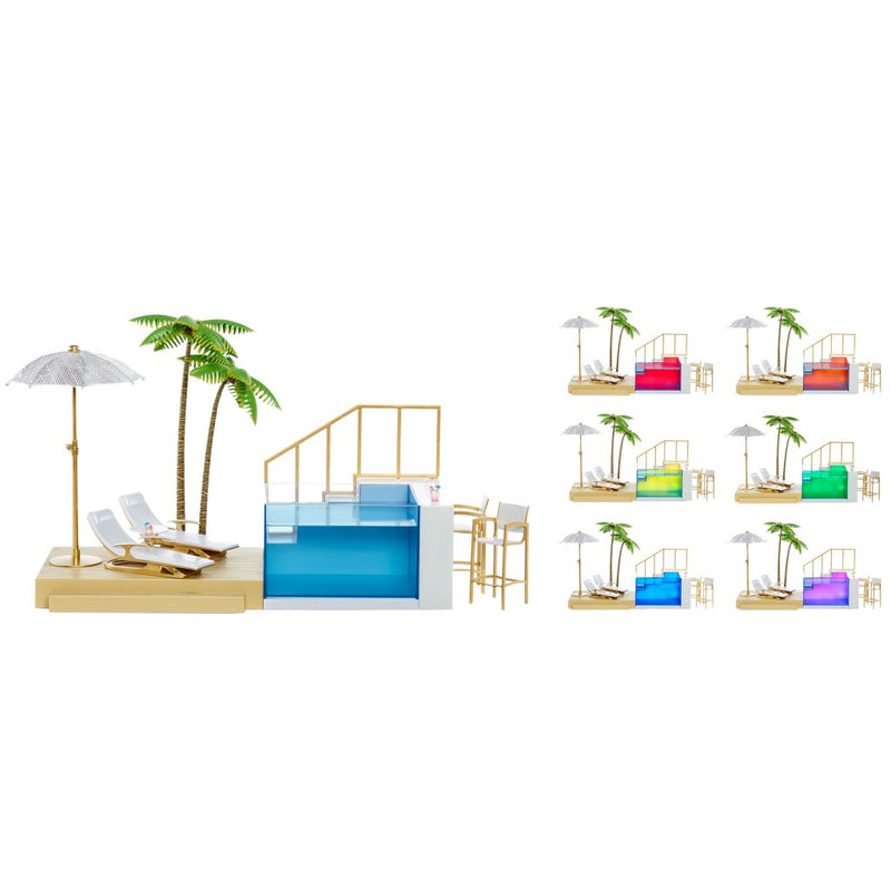 Rainbow High Color Change Pool and Beach Club Set + Licht