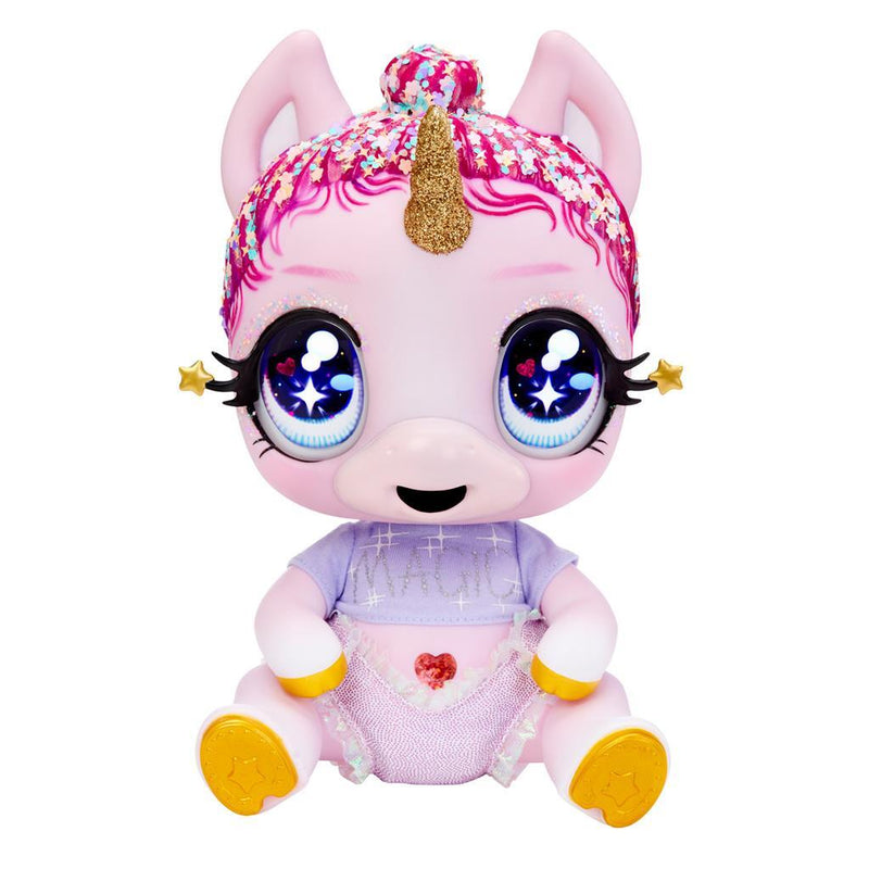Glitter Babyz Unicorn Pink Rainbow + Accessoires