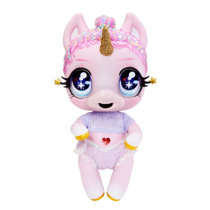 Glitter Babyz Unicorn Pink Rainbow + Accessoires