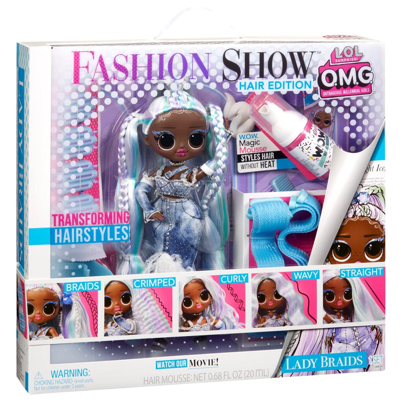 L.O.L. Surprise OMG Fashion Show Hair Lady Braids