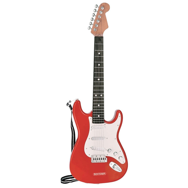 Bontempi Elektrische Gitaar Rood met Gitaarband