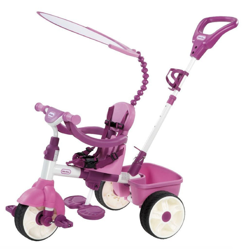 Little Tikes 4in1 Driewieler met Zonnescherm 50,8x113x100 cm Roze