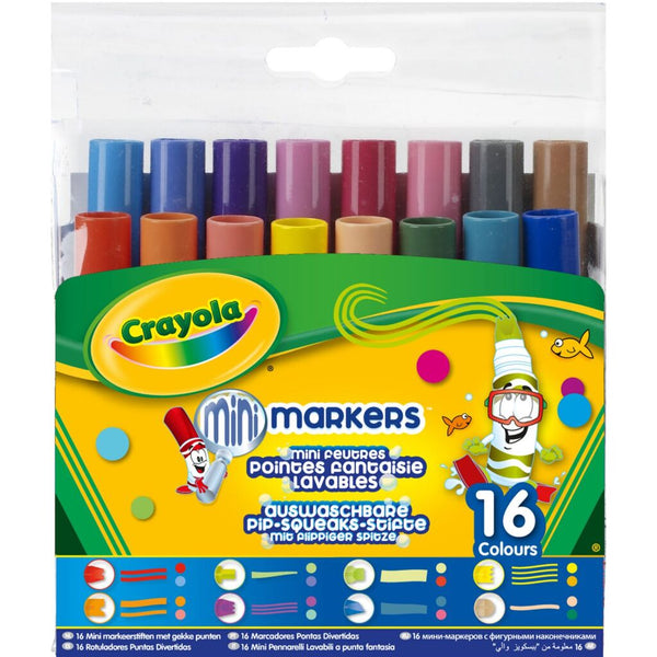 Crayola Mini Markeerstiften met Gekke Punten 16 Stuks