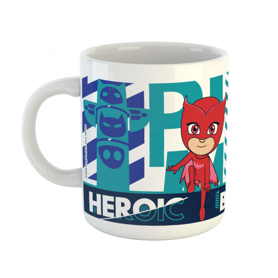 mok PJ Masks jongens 325 ml keramiek wit/blauw