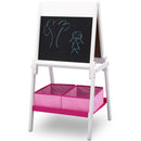 Delta Children TE87600GN-130 Houten Dubbelzijdig Krijtbord/Whiteboard + Papierrol Wit