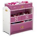 Delta Children Prinsessen TB83455GN Houten Opbergkast 67,5cm Wit/Roze