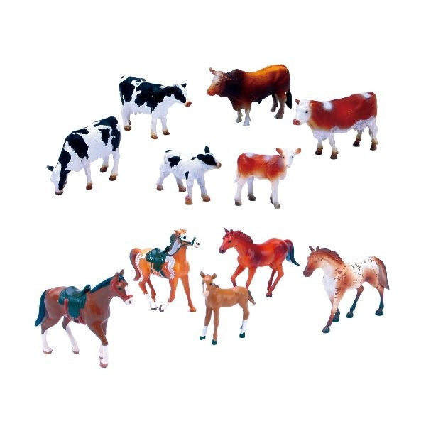 Newray Set Paarden of Koeien 6 stuks