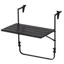 Balkontafel - Polywood - 59 x 40 cm - antraciet