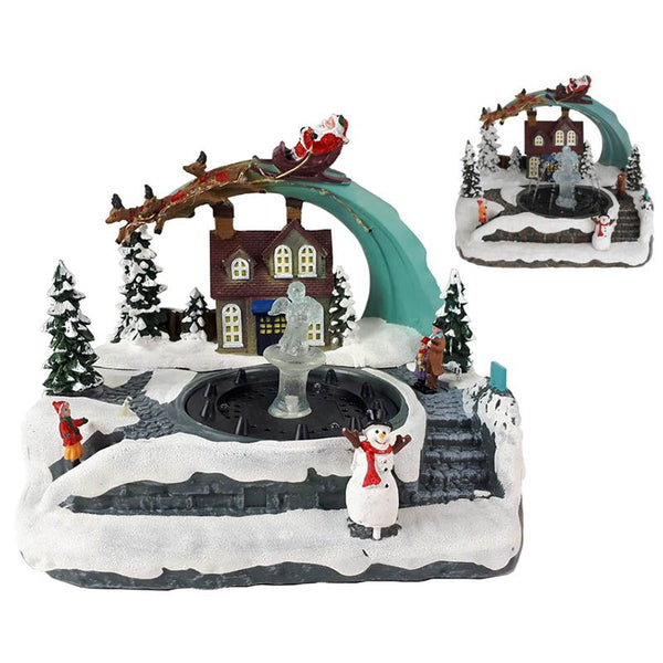 Kersttafereel met Fontein - Arrenslee