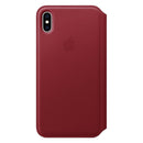 Apple iPhone XS Max Leren Folio Case Rood