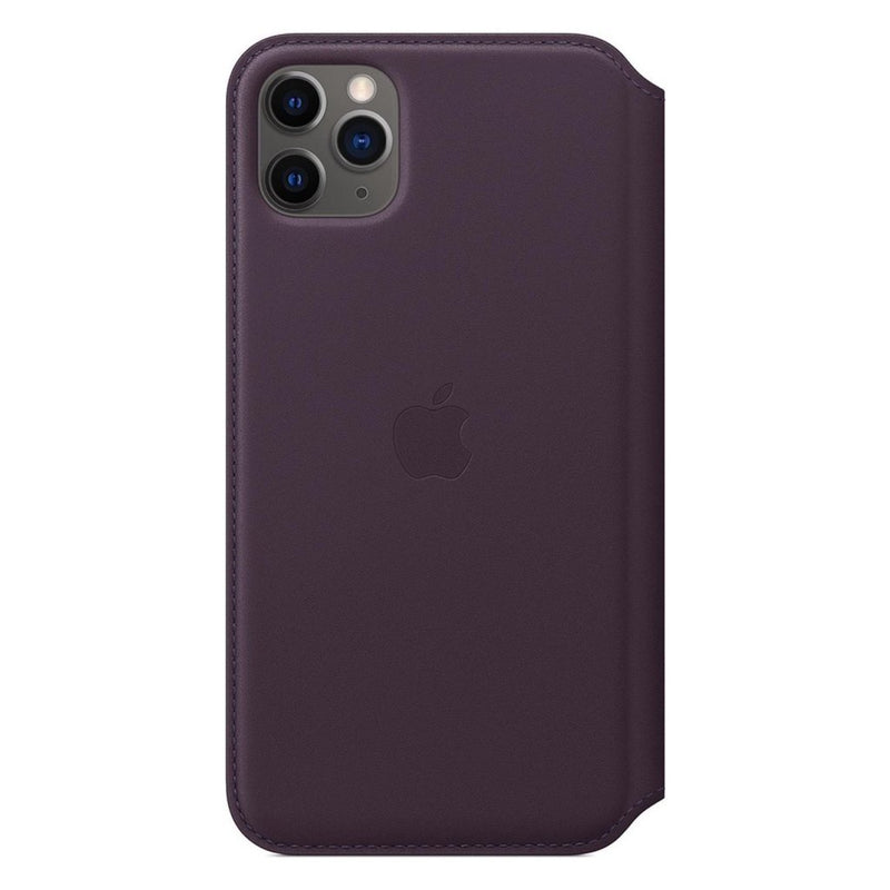 Apple iPhone 11 Pro Max Leren Folio Case Aubergine