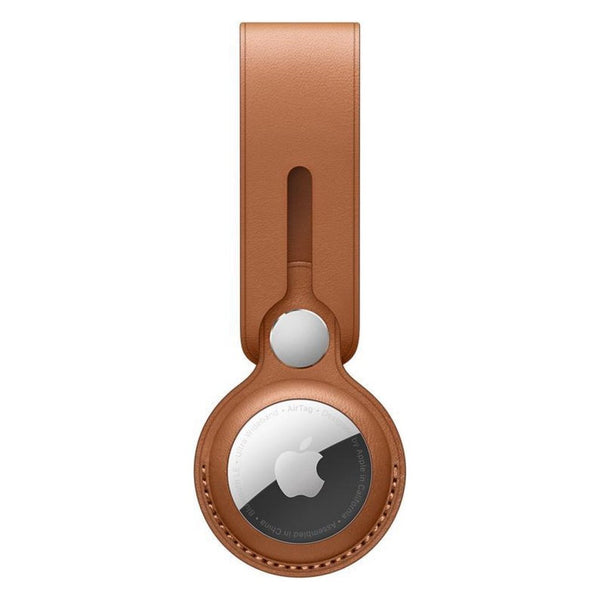 Apple AirTag Loop Leren Sleutelhanger Bruin
