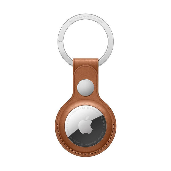Apple AirTag Leren Sleutelhanger Bruin