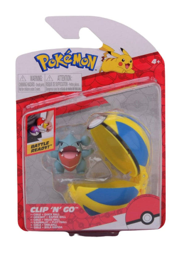 Pokemon Clip  AND apos;n Go Gible  AND  Quick ball