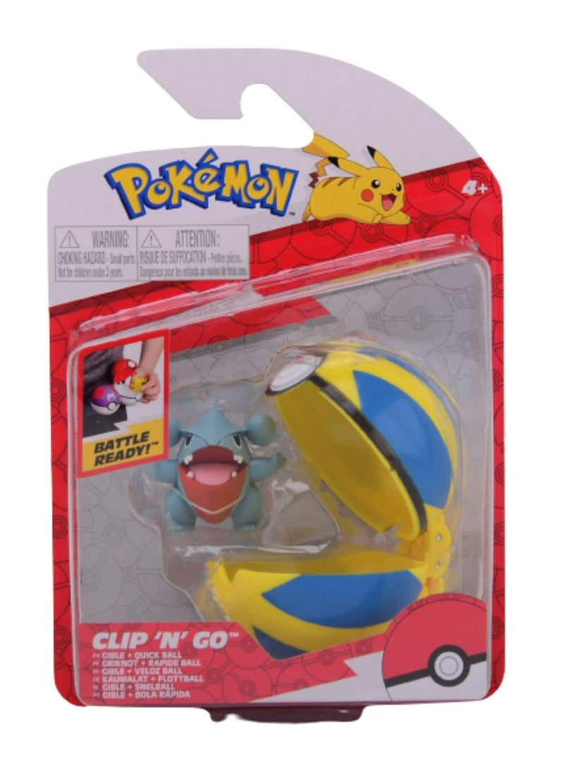 Pokemon Clip  AND apos;n Go Gible  AND  Quick ball