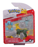 Pokemon Battle Figure 3-Pack (Squirtle, Machop, Bolthund)