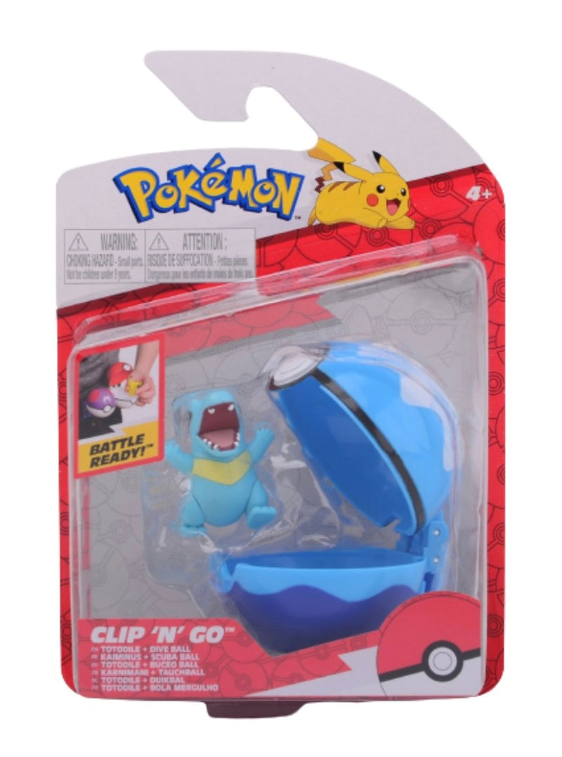 Pokemon Clip  AND apos;n Go Totodile  AND  Dive ball