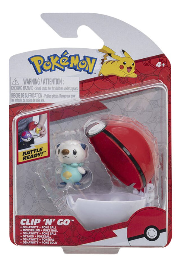Pokemon Clip  AND apos;n Go Oshawott Poke Ball