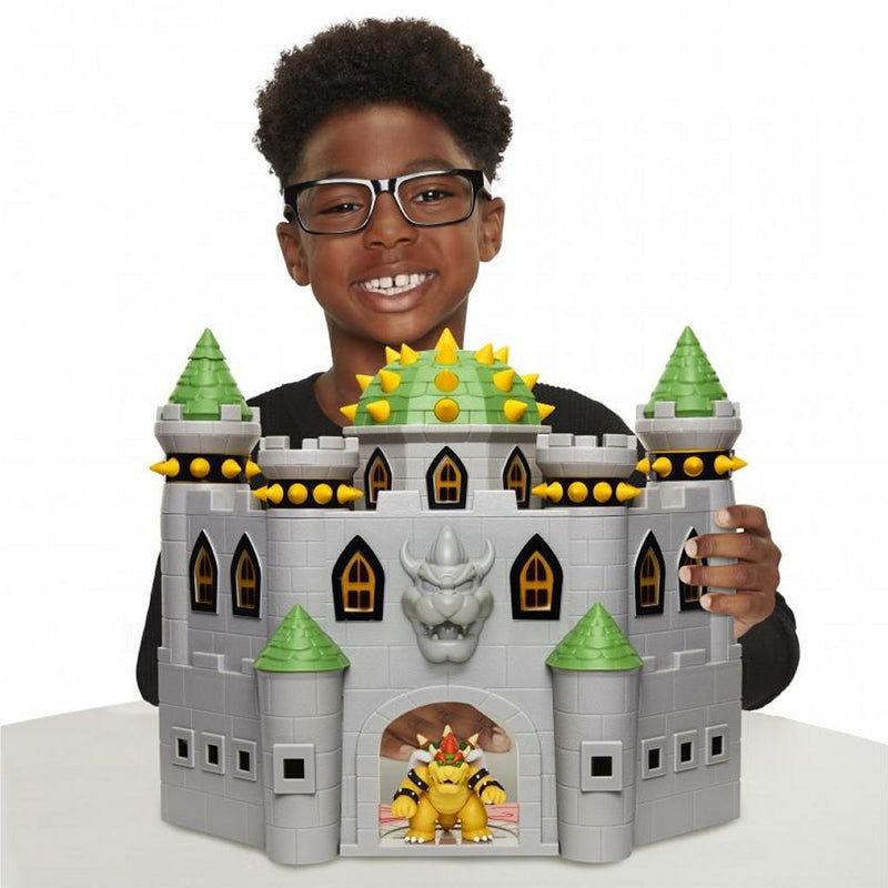 Jakks Super Mario Mega Kasteel Bowser met Figuurtje + Geluid