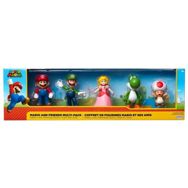 Jakks Super Mario Figuren 6.5 cm 5 Stuks