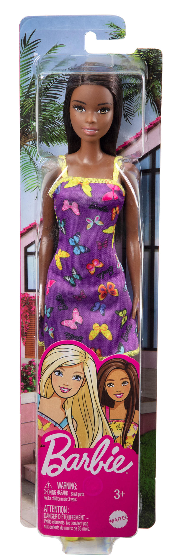 Barbie Basis pop - paarse jurk