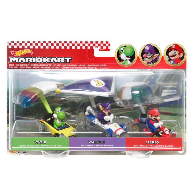 Hot Wheels Mariokart Voertuigen 3 Stuks