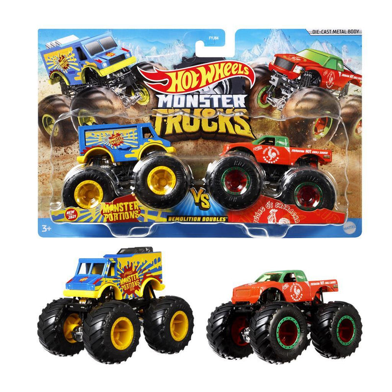 Hot Wheels Monster Trucks 2-Pack Assorti