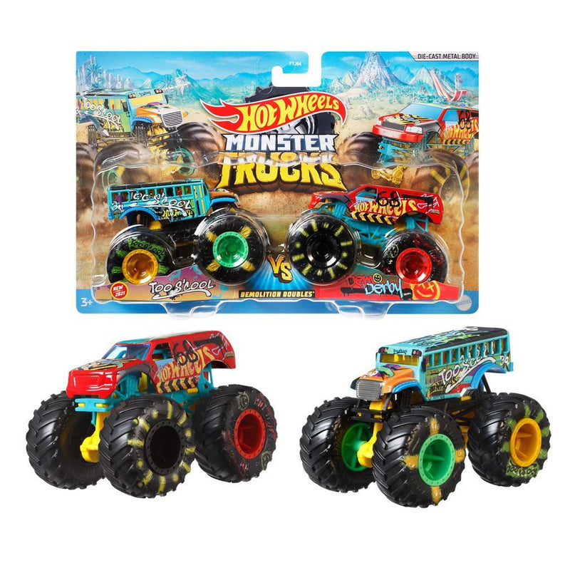 Hot Wheels Monster Trucks 2-Pack Assorti