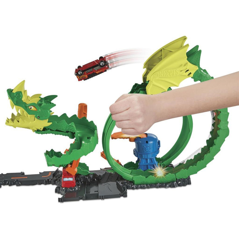 Hot Wheels City Dragon Drive Firefight Speelset + Auto