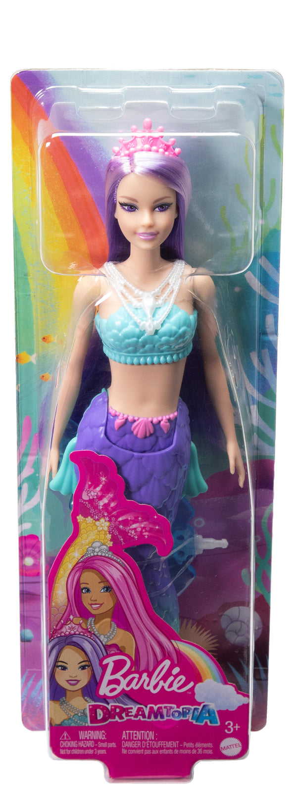 Barbie Dreamtopia zeemeermin - paars en blauw
