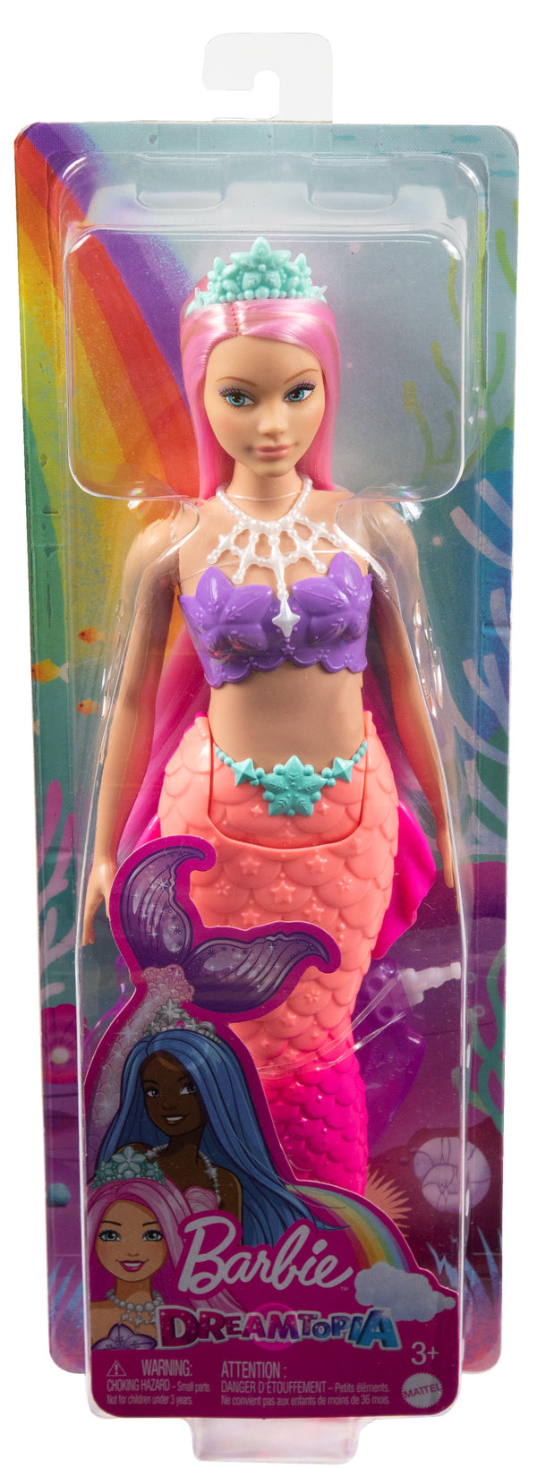 Barbie Dreamtopia zeemeermin - roze en paars