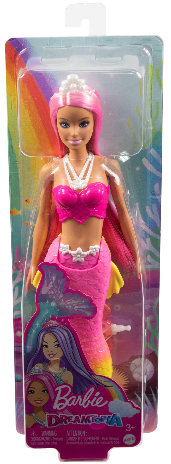Barbie Dreamtopia zeemeermin - roze en geel