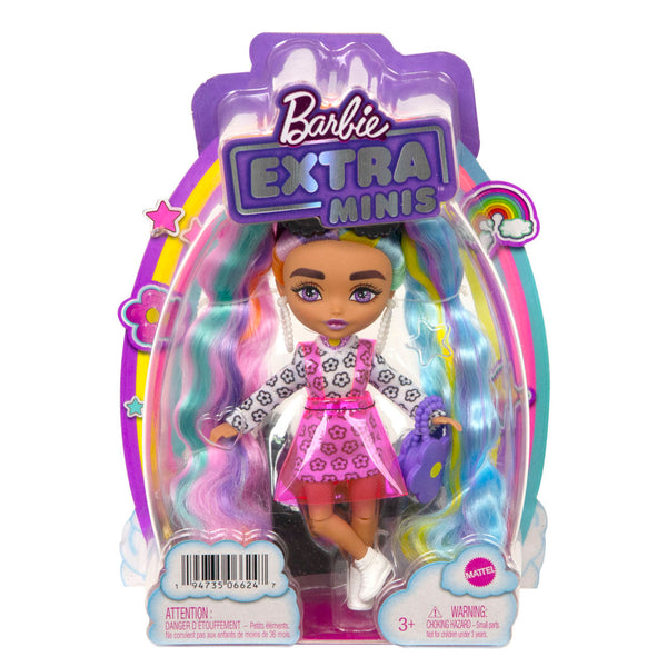 Barbie Extra Minis Pop Daisy Rainbow Pigtails