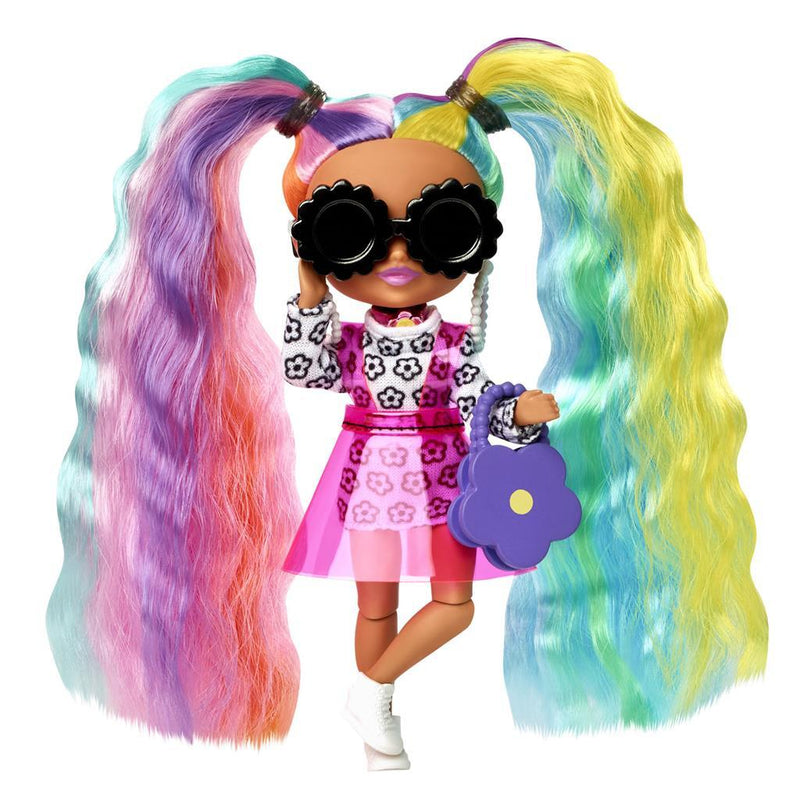 Barbie Extra Minis Pop Daisy Rainbow Pigtails