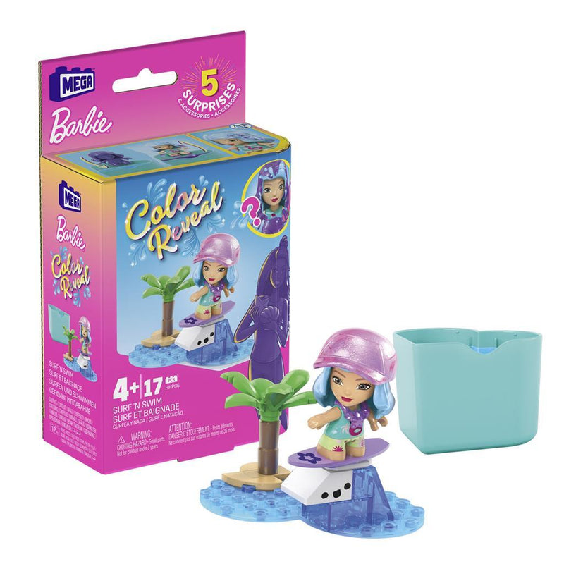 Mega Bloks Barbie Color Reveal Bouwset Assorti