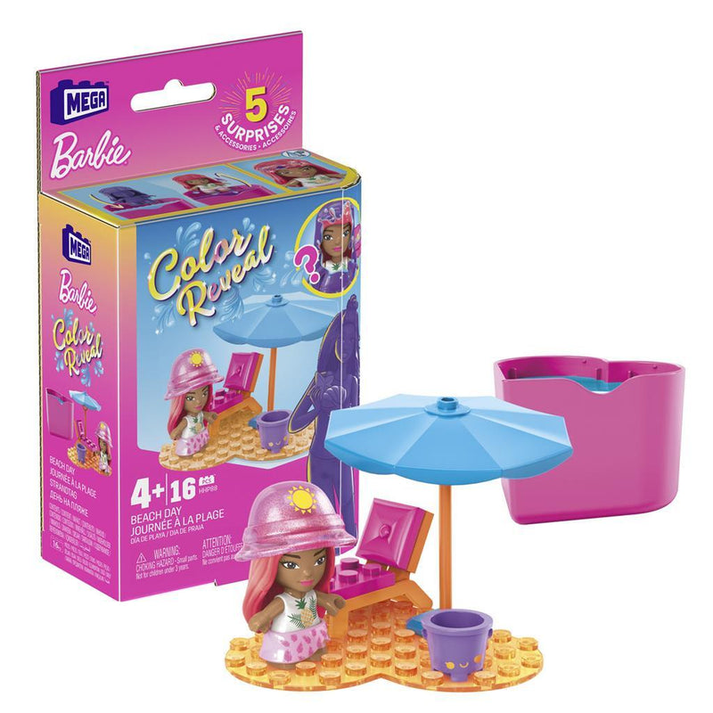 Mega Bloks Barbie Color Reveal Bouwset Assorti