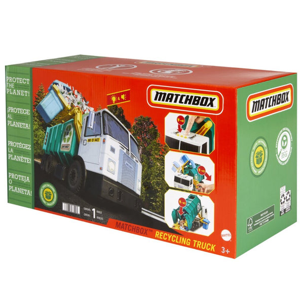Matchbox Recycling Vuilniswagen + Licht en Geluid
