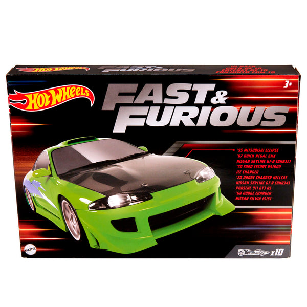 Hot Wheels Die-Cast Fast and Furious 10 Pack