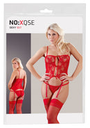 Sexy Rode Jarretel Set