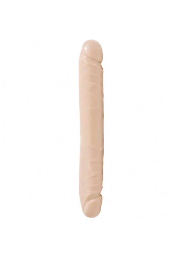 Jr. Veined Double Header - Dildo met Dubbele Uiteinden - 30 cm