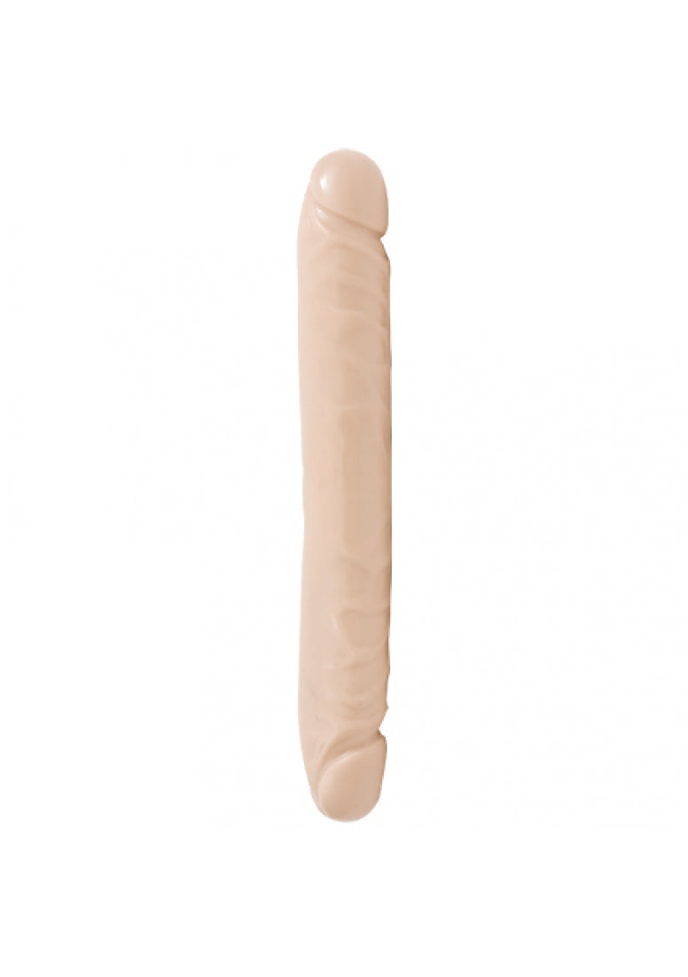 Jr. Veined Double Header - Dildo met Dubbele Uiteinden - 30 cm