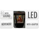 Kerst Lantaarnpaal - 188cm - met licht en geluid