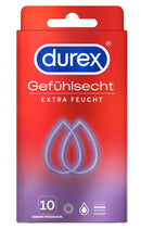 Durex Gefühlsecht Xtrafeucht10