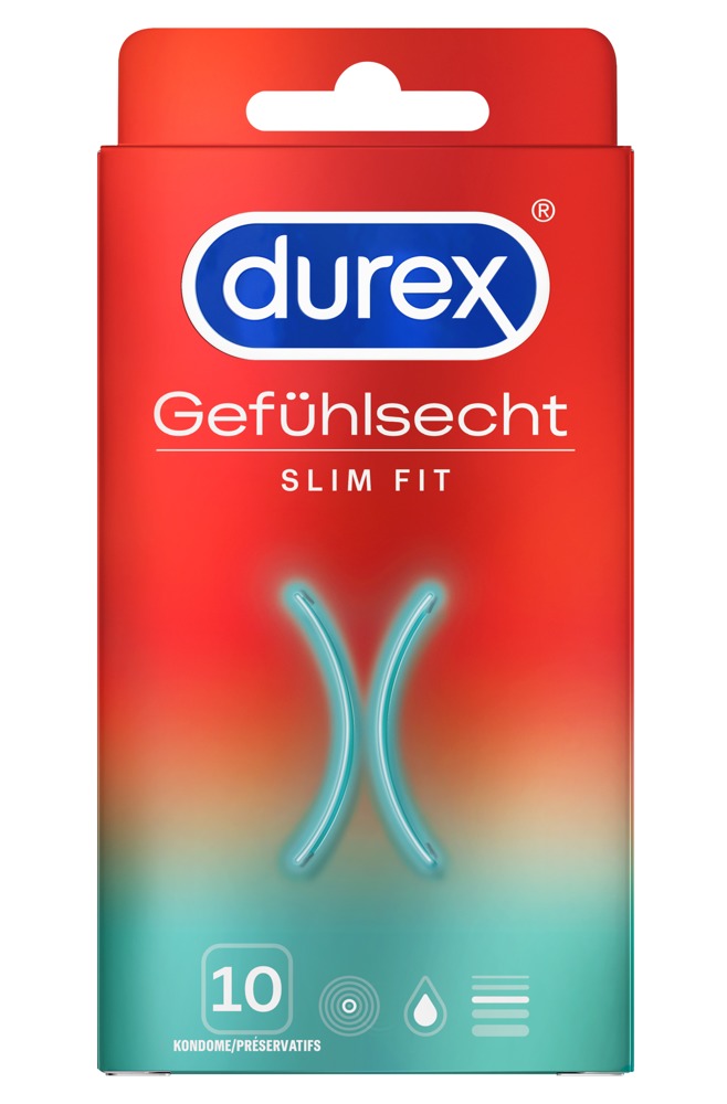 Durex Gefühlsecht Slim Fit 10