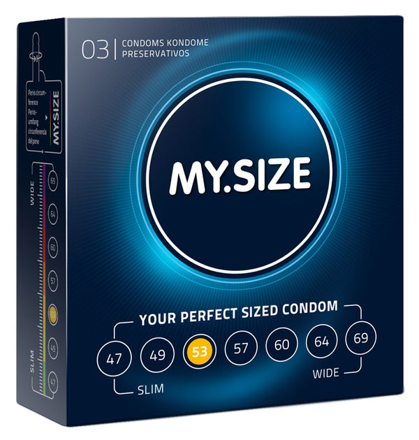 MY.SIZE Pro 53 mm Condooms - 3 stuks